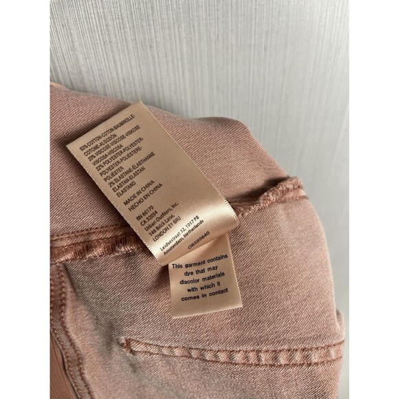 We the Free Pull On Romantic Rosy Pink Flare Jeans Boho Y2K vibe Valentine's - Picture 6 of 13